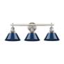 3_Orwell 27 1/4" Wide Pewter Navy Blue 3-Light Bath Light more views