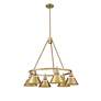 3_Orwell 29" Wide 6-Light Chandelier in Brushed Champagne Bronze more views