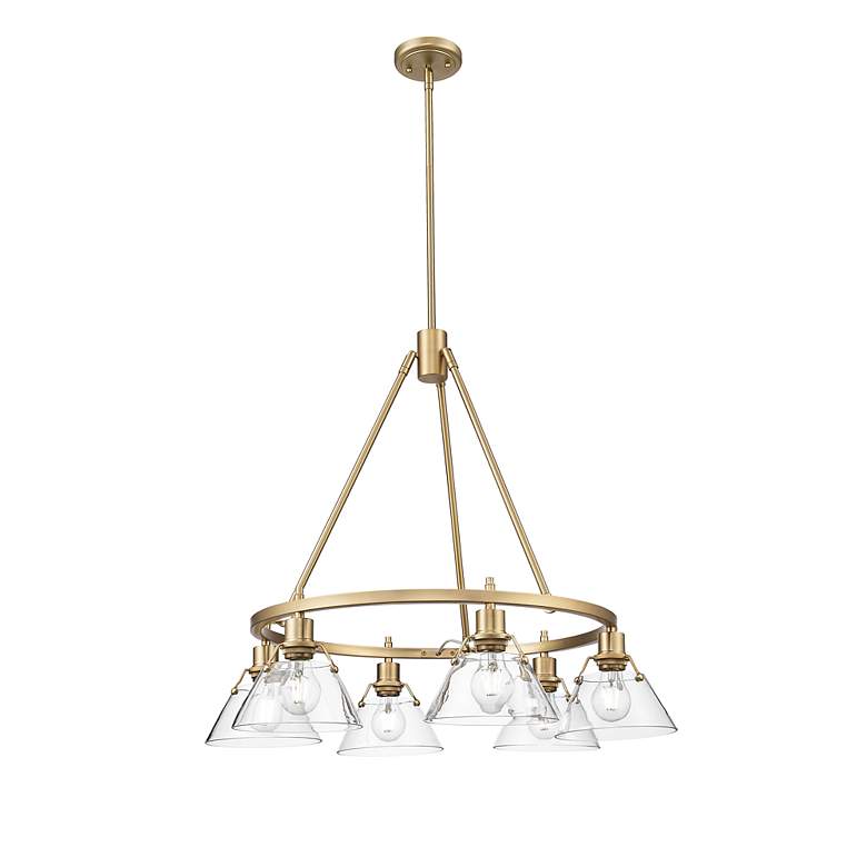 Image 3 Orwell 29" Wide 6-Light Chandelier in Champagne Bronze with Clear Glas more views