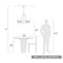 4_Orwell 29" Wide 6-Light Chandelier in Chrome with Pewter more views