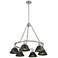Orwell 29" Wide 6-Light Chandelier in Pewter with Matte Black