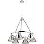 1_Orwell 29" Wide Chrome 6-Light Chandelier