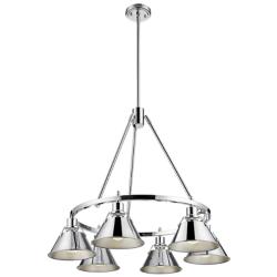 Orwell 29" Wide Chrome 6-Light Chandelier