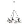 2_Orwell 29" Wide Chrome 6-Light Chandelier more views