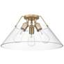1_Orwell 3-Light Flush Mount in Champagne Bronze with Clear Glass