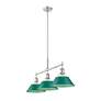 2_Orwell 3-Light Linear Pendant in Pewter with Pine Green more views