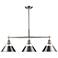 Orwell 35 3/4" Wide 3-Light Linear Pendant in Pewter