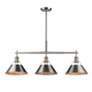 3_Orwell 35 3/4" Wide 3-Light Linear Pendant in Pewter more views