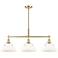 Orwell 35 3/4" Wide Brushed Champagne Bronze 3-Light Pendant