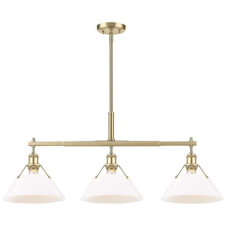Image 2 Orwell 35 3/4" Wide Brushed Champagne Bronze 3-Light Pendant more views