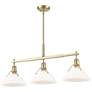 3_Orwell 35 3/4" Wide Brushed Champagne Bronze 3-Light Pendant more views