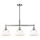 Orwell 35 3/4" Wide Pewter 3-Light Linear Pendant