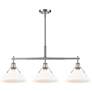 2_Orwell 35 3/4" Wide Pewter 3-Light Linear Pendant more views