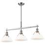 3_Orwell 35 3/4" Wide Pewter 3-Light Linear Pendant more views
