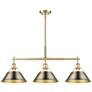 1_Orwell 35 3/4"W Champagne Bronze and Brass 3-Light Pendant