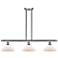 Orwell 36" 3-Light Brushed Satin Nickel Stemmed Island Light w/ White