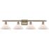 Orwell 36" 4-Light Antique Brass Bath Light w/ Matte White Shade