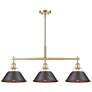 1_Orwell 36"W Brushed Champagne Bronze 3-Light Linear Pendant