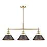 2_Orwell 36"W Brushed Champagne Bronze 3-Light Linear Pendant more views