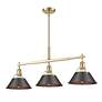 3_Orwell 36"W Brushed Champagne Bronze 3-Light Linear Pendant more views
