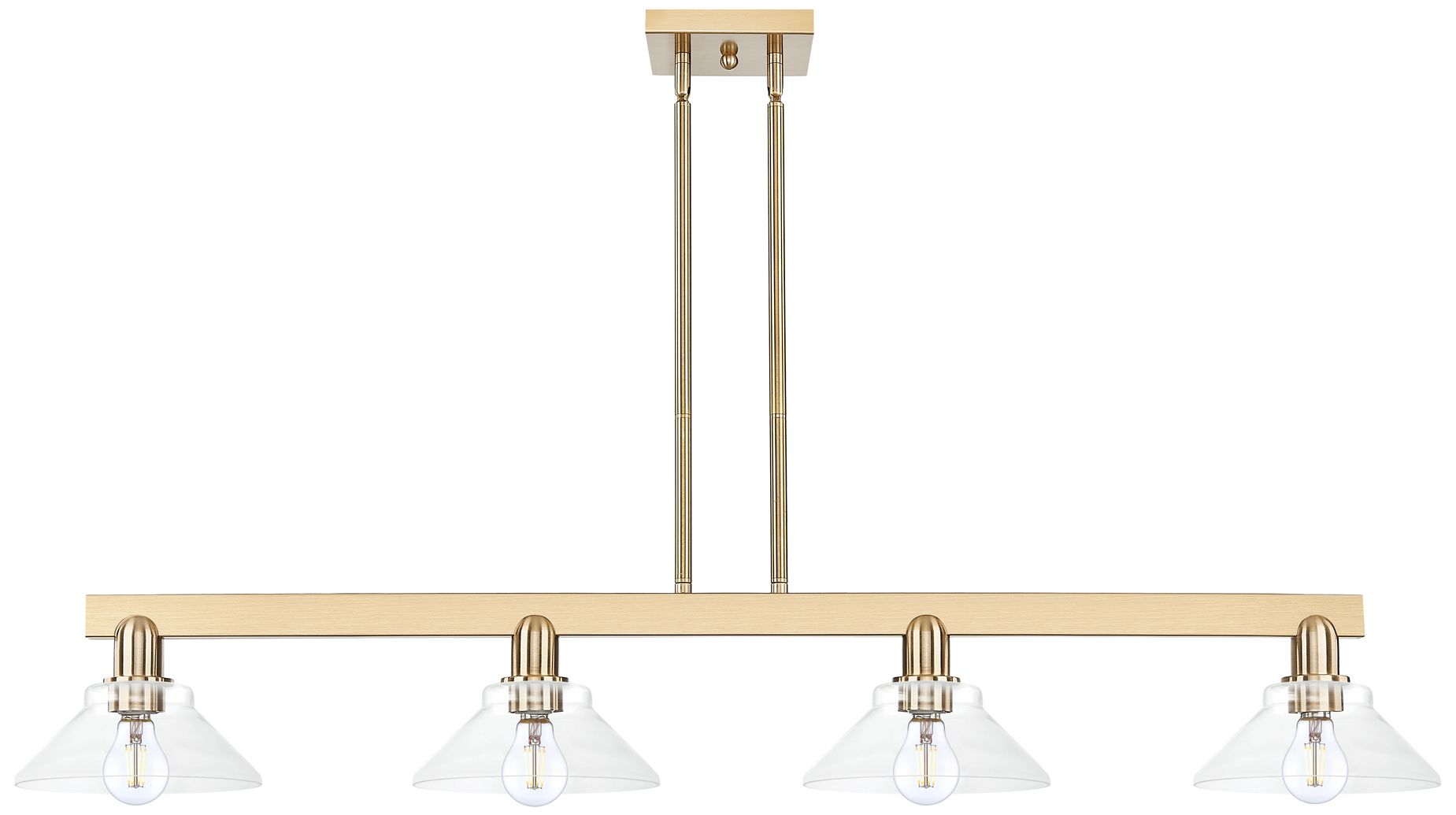 Orwell - 4 Light - 51 inch - Champagne Bronze - Island Light