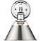 Orwell 7 1/2" Wide Bath Fixture in Chrome with Pewter