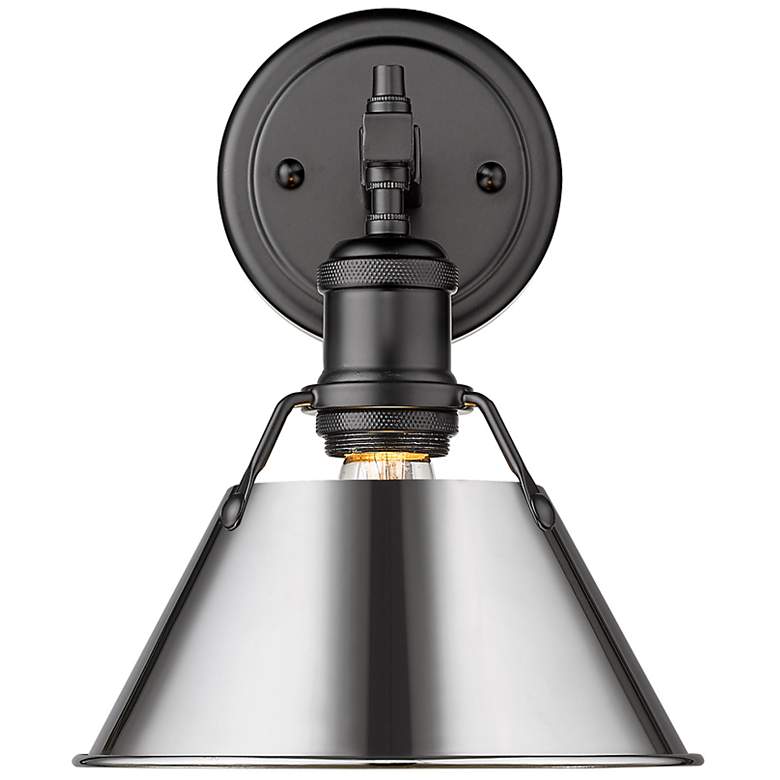 Image 1 Orwell 7 1/2" Wide Bath Fixture in Matte Black with Chrome