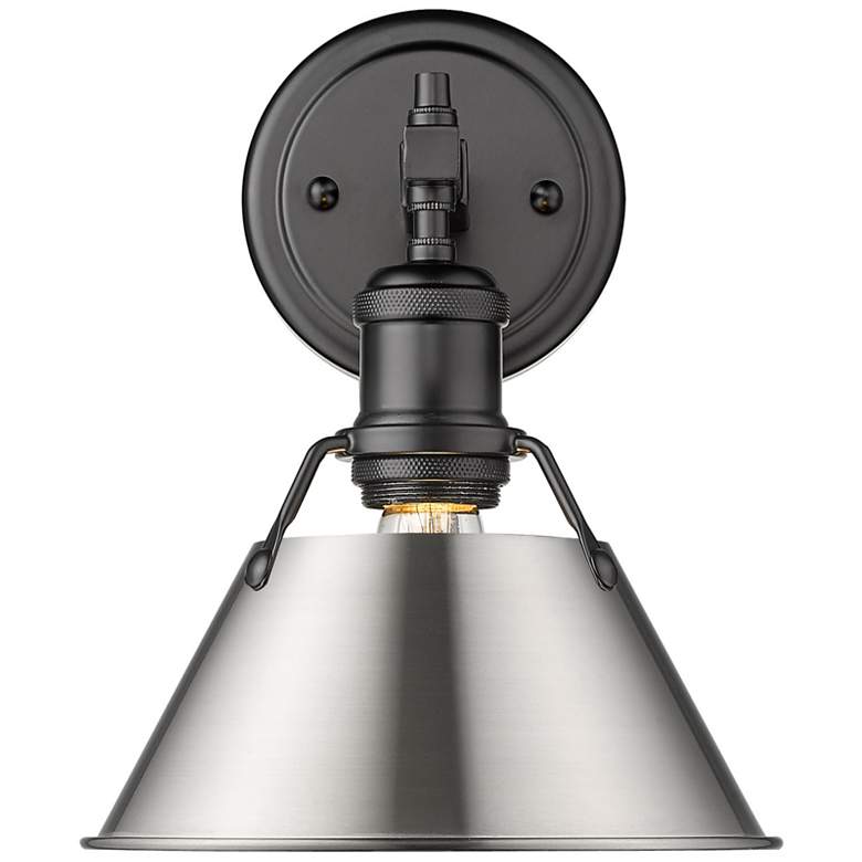 Image 1 Orwell 7 1/2" Wide Bath Fixture in Matte Black with Pewter