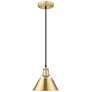 1_Orwell 7 1/2" Wide Brushed Champagne Bronze Mini Pendant