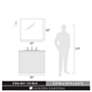 4_Orwell 7 1/2" Wide Chrome 1-Light Wall Sconce with Black more views