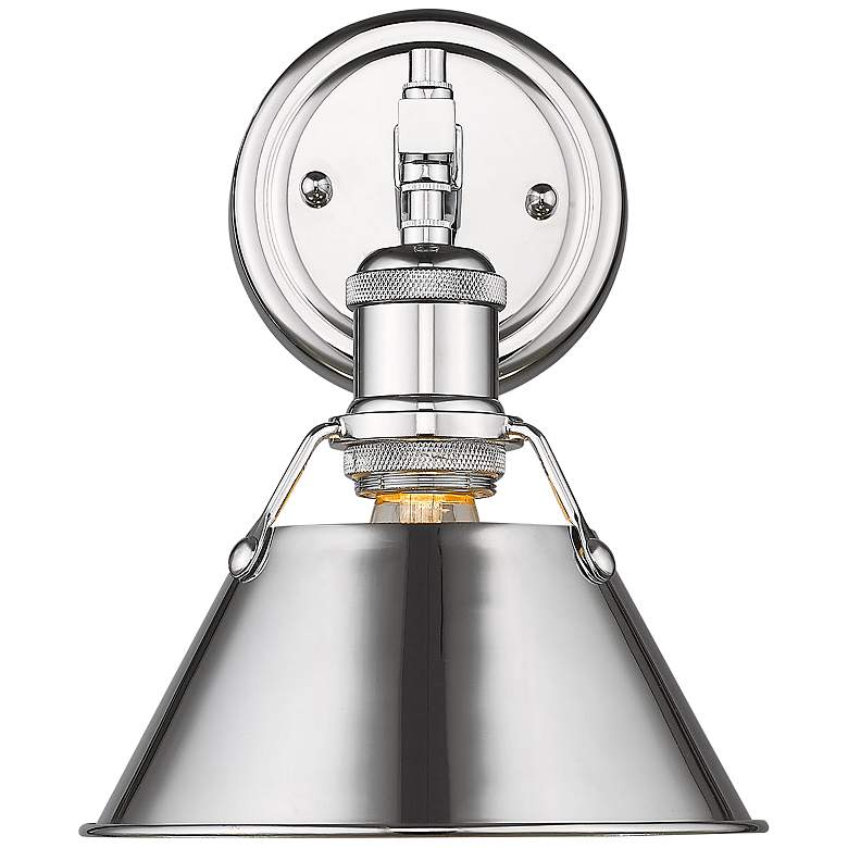Image 1 Orwell 7 1/2" Wide Chrome 1-Light Wall Sconce with Chrome