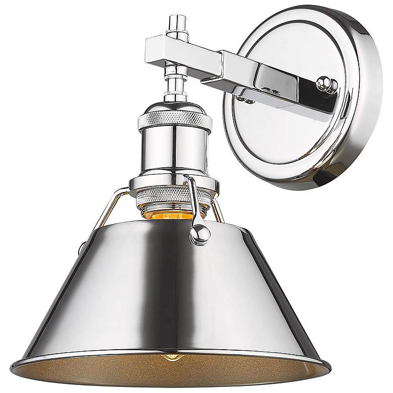 Image 3 Orwell 7 1/2" Wide Chrome 1-Light Wall Sconce with Chrome more views