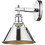 Orwell 7 1/2" Wide Chrome 1-Light Wall Sconce with Chrome
