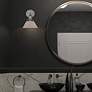 3_Orwell 7 1/2" Wide Chrome 1-Light Wall Sconce with Opal Glass more views