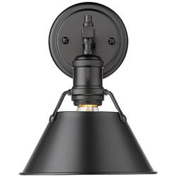 Orwell 7 1/2&quot; Wide Matte Black 1-Light Wall Sconce with Matte Black