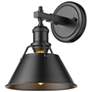 Orwell 7 1/2" Wide Matte Black 1-Light Wall Sconce with Matte Black