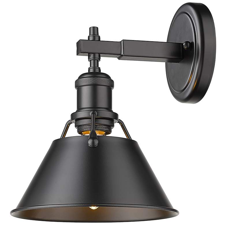 Image 4 Orwell 7 1/2" Wide Matte Black 1-Light Wall Sconce with Matte Black more views