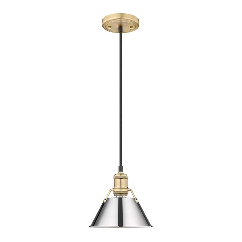Image 2 Orwell 7 1/2" Wide Mini Pendant in Brushed Champagne Bronze with Chrom more views