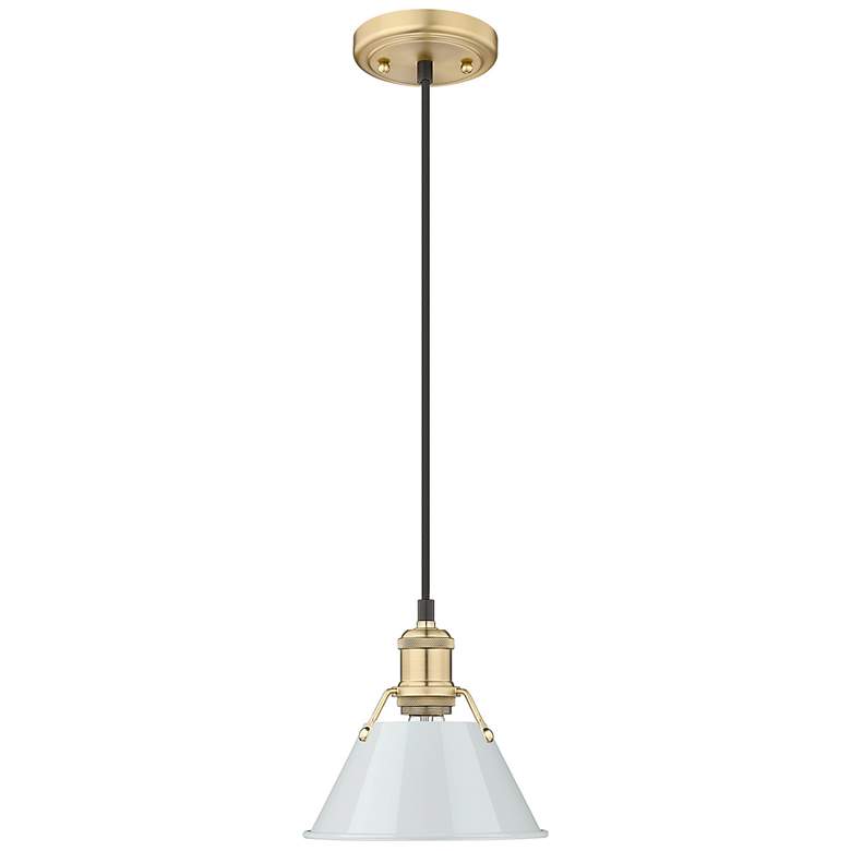 Image 1 Orwell 7 1/2" Wide Mini Pendant in Brushed Champagne Bronze with Dusky