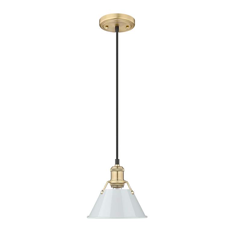 Image 2 Orwell 7 1/2" Wide Mini Pendant in Brushed Champagne Bronze with Dusky more views