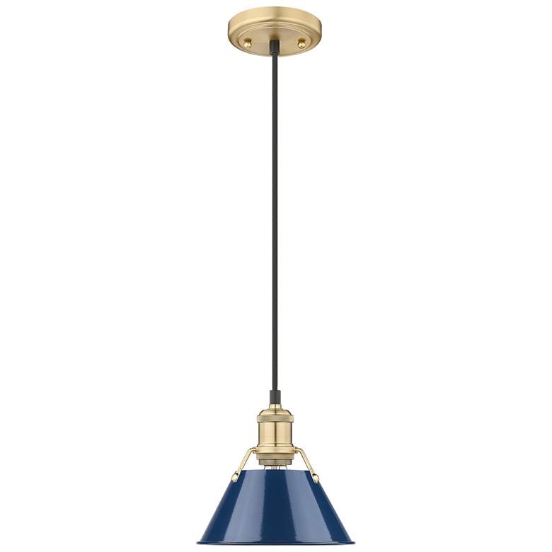 Image 1 Orwell 7 1/2" Wide Mini Pendant in Brushed Champagne Bronze with Matte