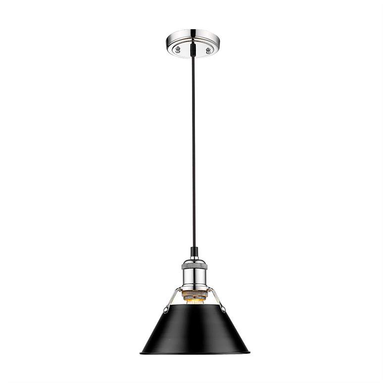 Image 1 Orwell 7 1/2" Wide Mini Pendant in Chrome with Matte Black