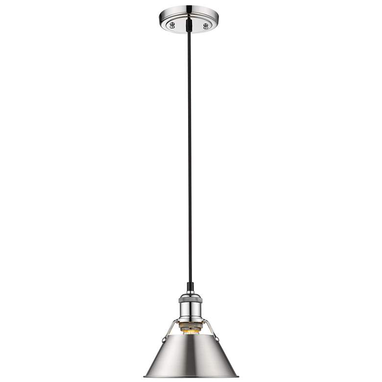 Image 1 Orwell 7 1/2" Wide Mini Pendant in Chrome with Pewter