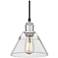 Orwell 7 1/2" Wide Pewter 1-Light Mini Pendant with Clear Glass