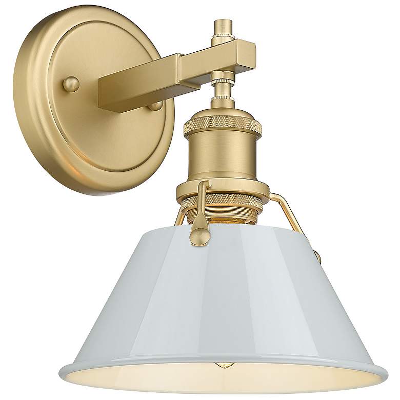 Image 1 Orwell 7 1/2" Wide Wall Sconce in Brushed Champagne Bronze with Dusky