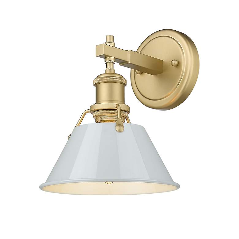 Image 2 Orwell 7 1/2" Wide Wall Sconce in Brushed Champagne Bronze with Dusky more views