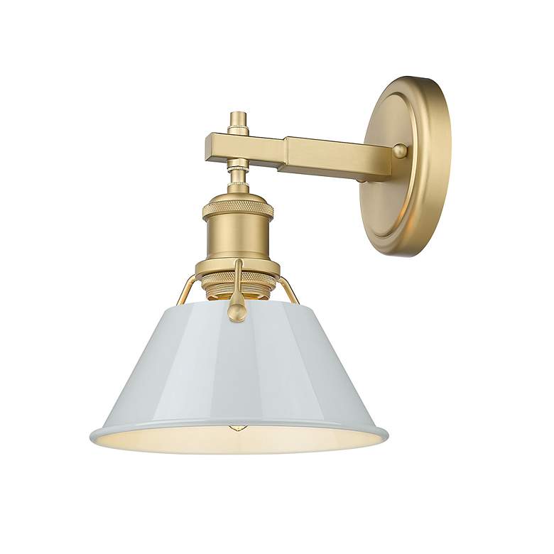 Image 3 Orwell 7 1/2" Wide Wall Sconce in Brushed Champagne Bronze with Dusky more views