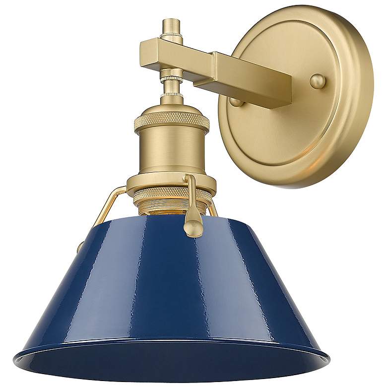 Image 1 Orwell 7 1/2" Wide Wall Sconce in Brushed Champagne Bronze with Matte