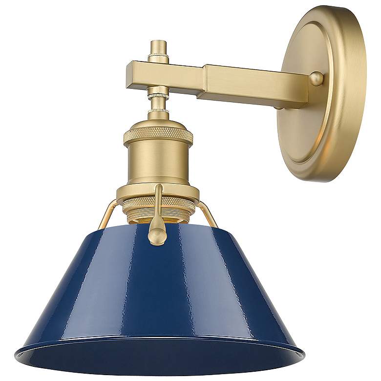 Image 3 Orwell 7 1/2" Wide Wall Sconce in Brushed Champagne Bronze with Matte more views