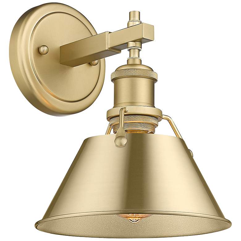 Image 1 Orwell 7 1/2" Wide Wall Sconce in Brushed Champagne Bronze
